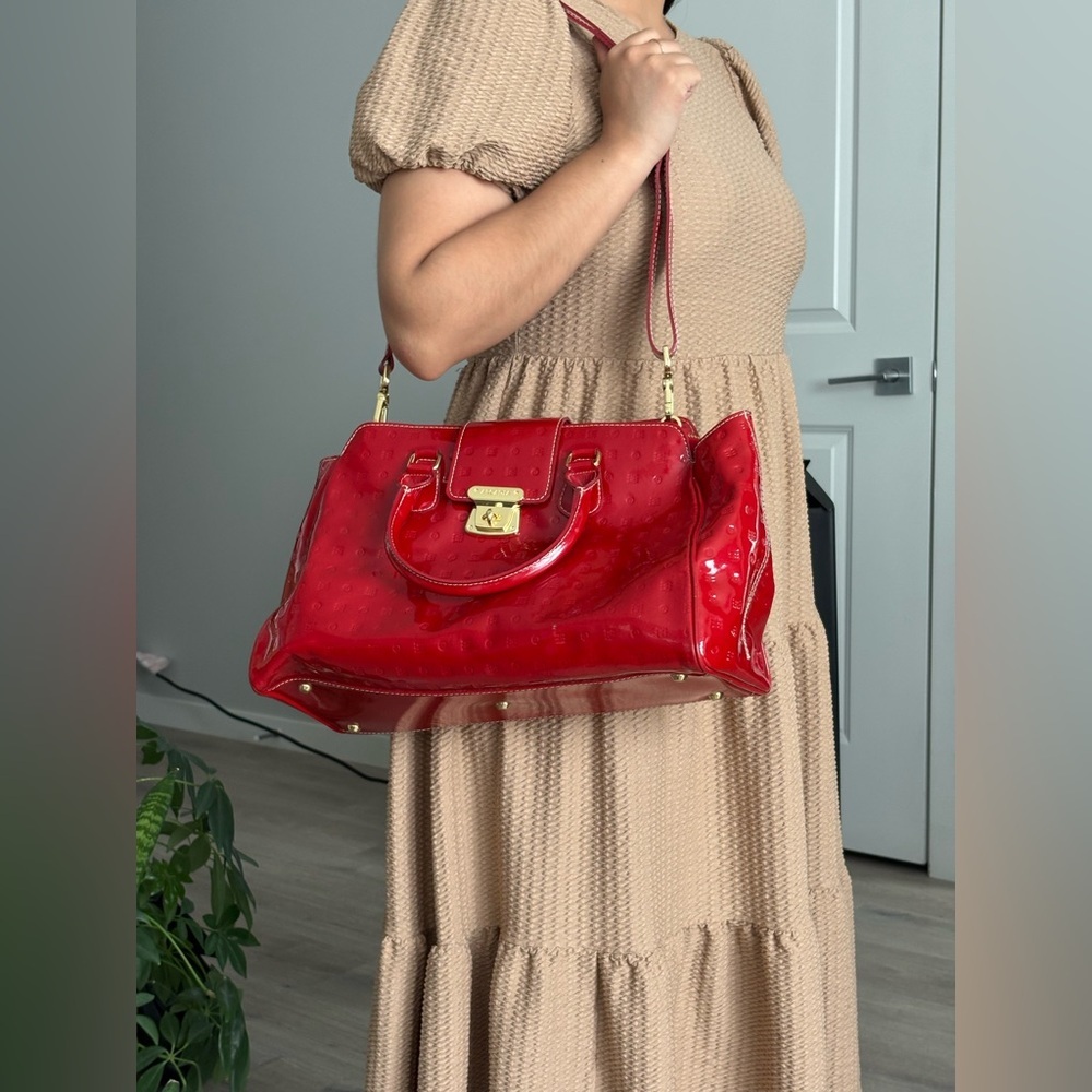 Arcadia gorgeous red handbag/cross body bag - Picture 12 of 13